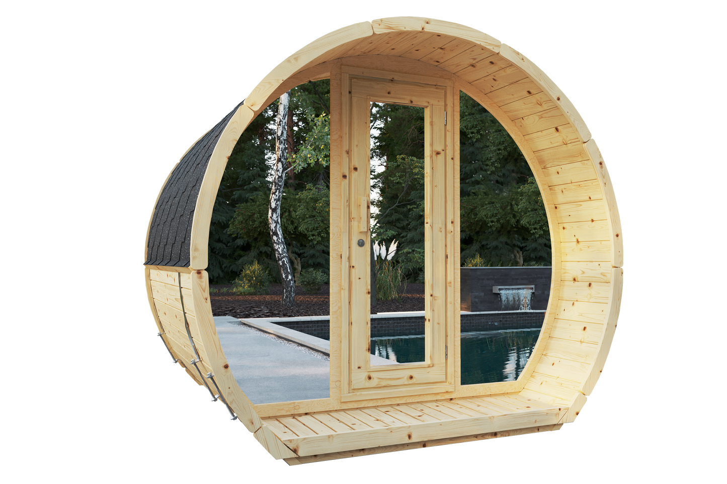 Sauna Suzi 200x230 spruce/thermo pine