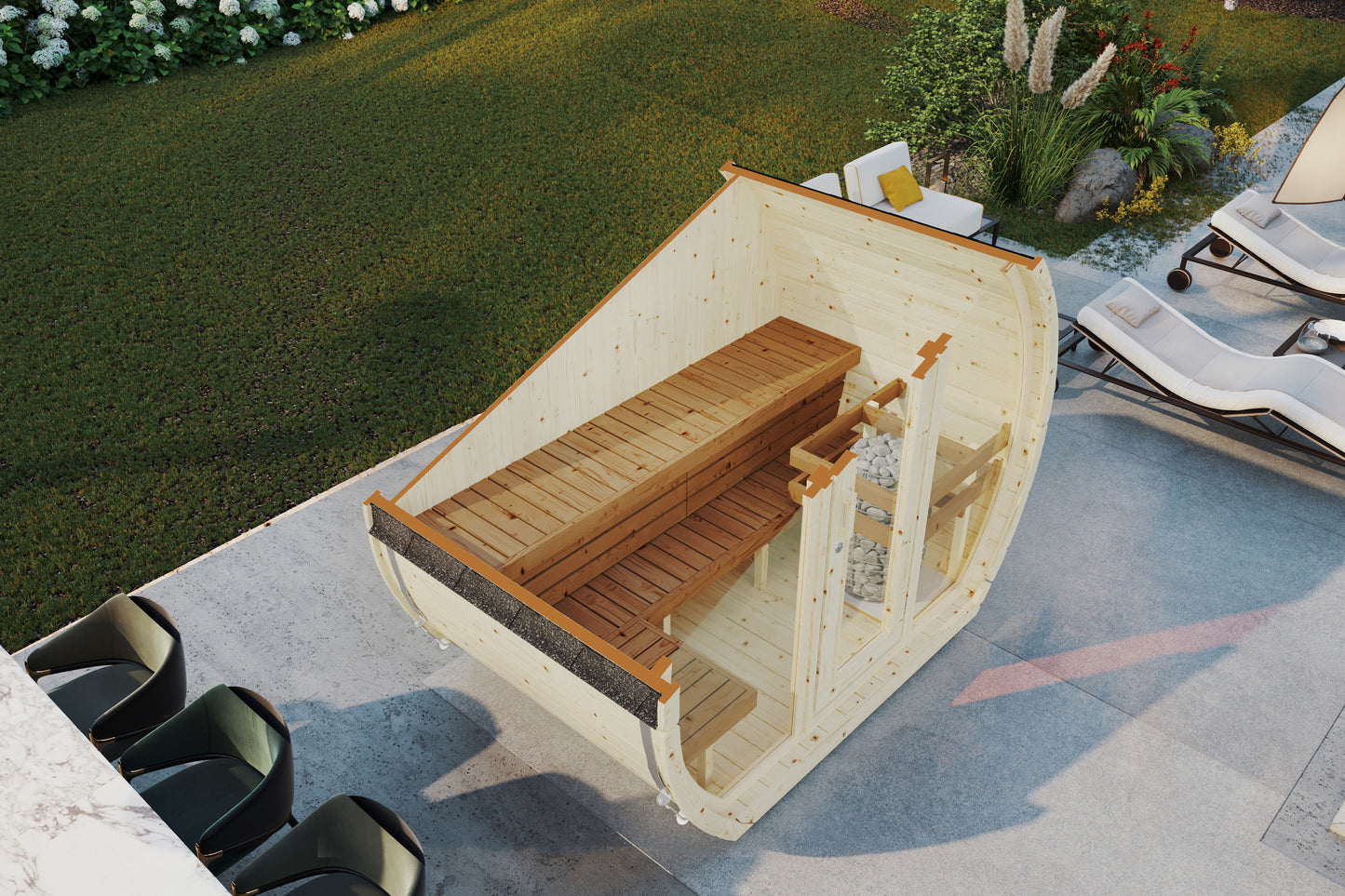 Sauna Suzi 160 Fichte/Thermokiefer