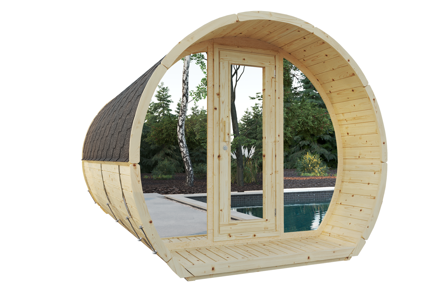 Sauna Suzi 330x230 spruce/thermo pine