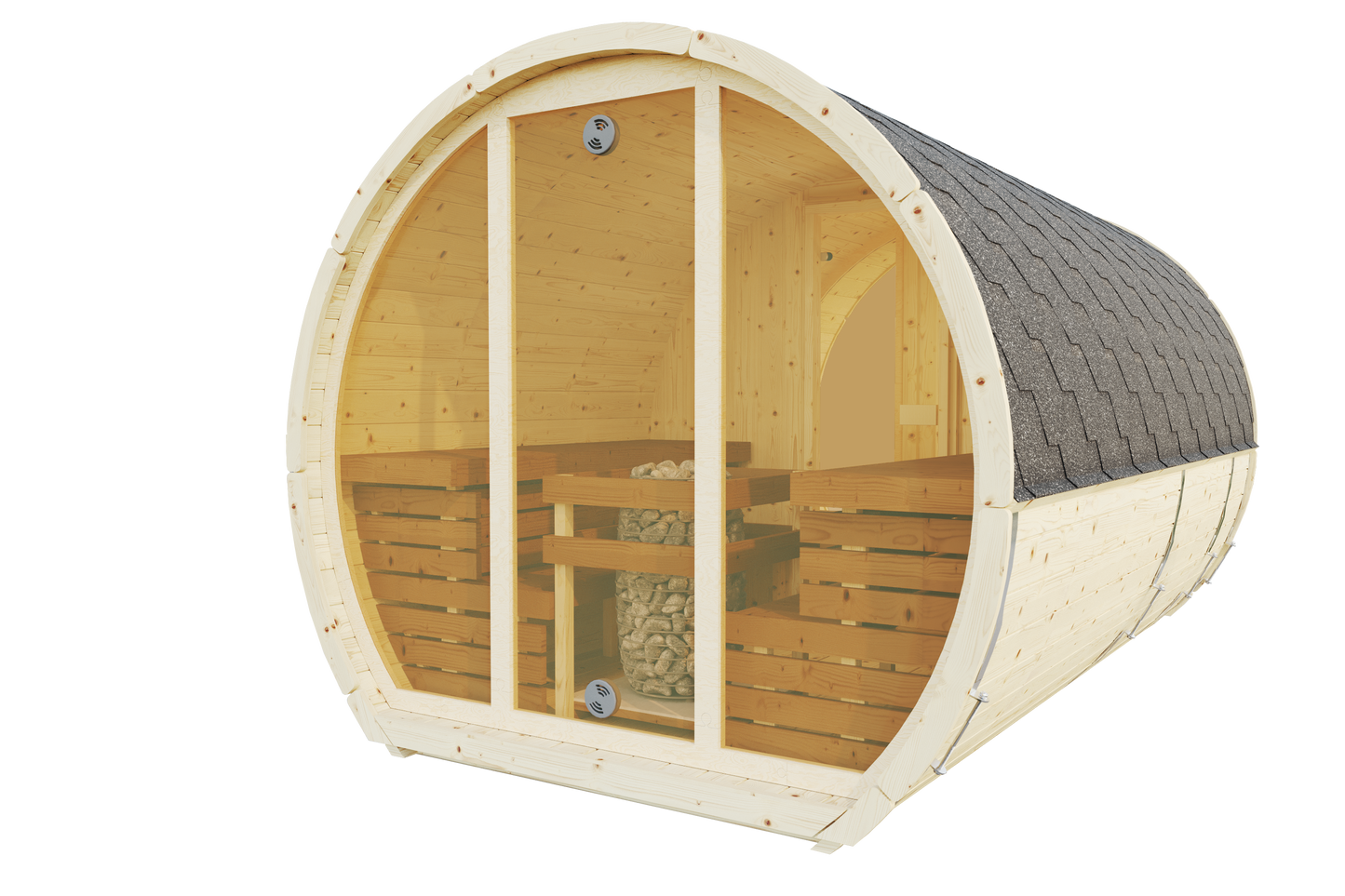 Sauna Suzi 400x230 spruce/thermo pine