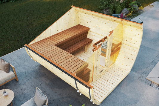 Sauna Suzi 280x230 spruce/thermo pine