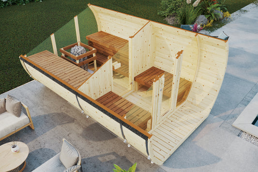 Sauna Suzi 330x230 spruce/thermo pine
