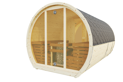 Sauna Suzi 400x230 spruce/thermo pine