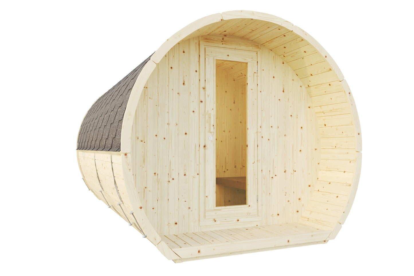 Sauna Suzi 400x230 spruce/thermo pine
