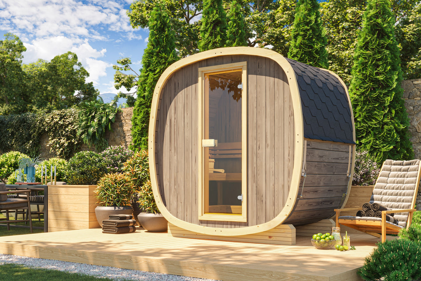 Sauna Ucu130 spruce/thermo pine