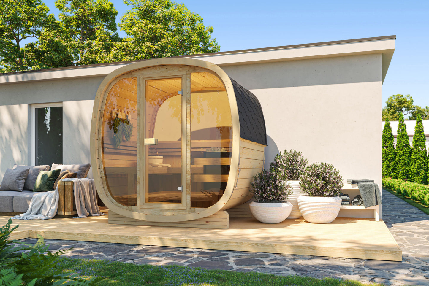 Sauna Ucu160 spruce/thermo pine