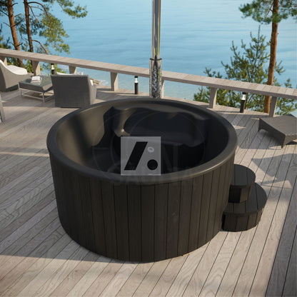 Hot tub DeLux 200 “Black Night” with integrated oven